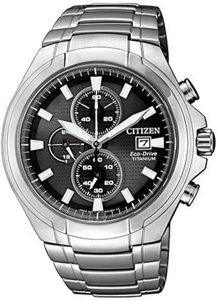 Citizen - B612 Chronograaf Horloge - Zwart - Eco-Drive