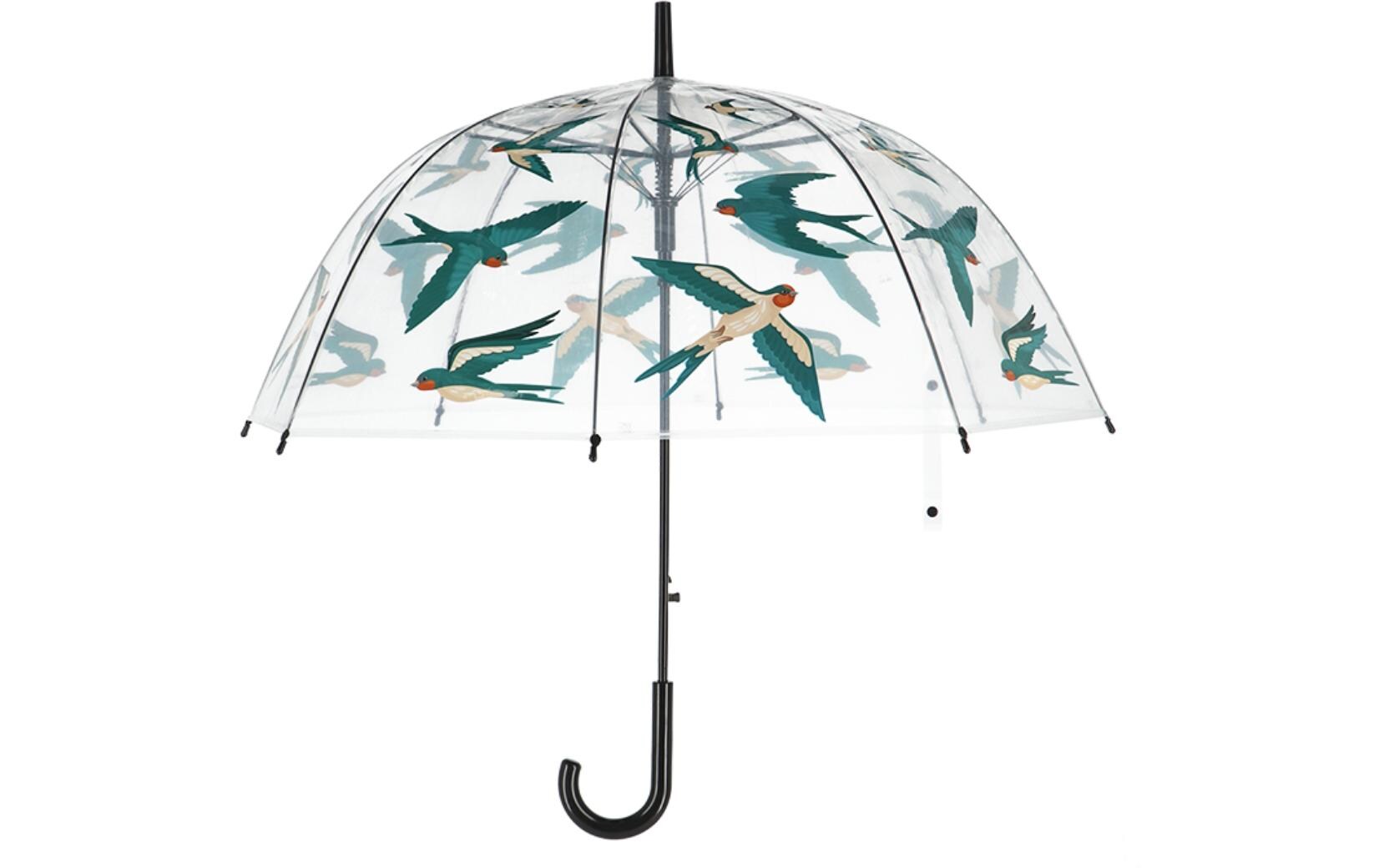 Schirm Rauchschwalben MehrfarbigTransparenter Regenschirm