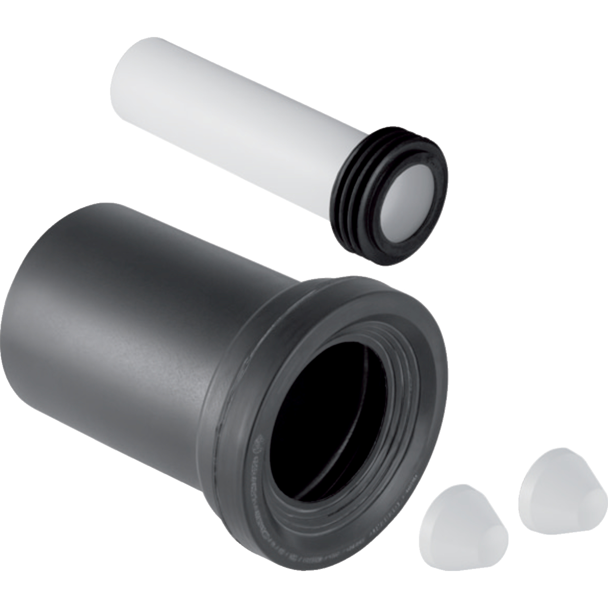 Geberit aansluitgarnituur PE Ø90mm 18.5cm