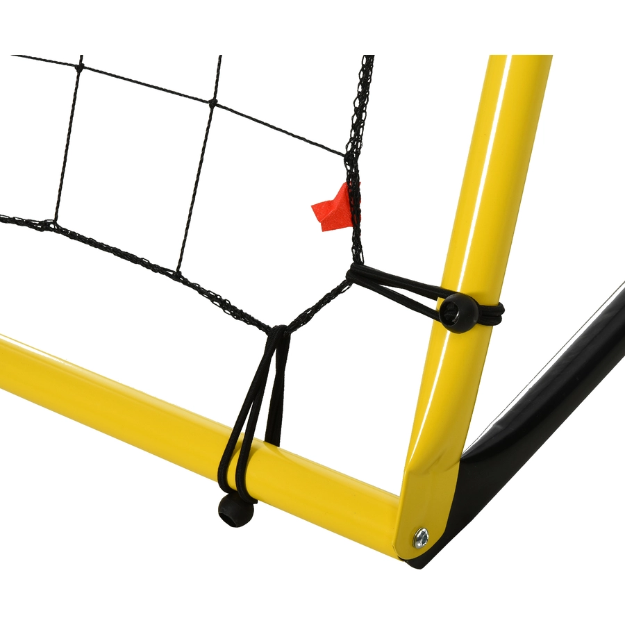 HOMCOM Fußballnetz für mehrere Ballsportarten gelb, schwarz