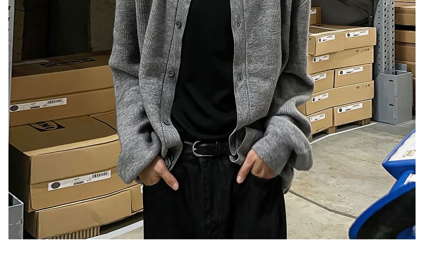 Okwano - Effen Cardigan met Kraag