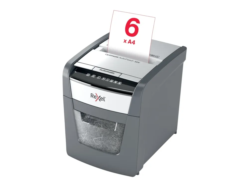 Makulator Rexel Optimum AutoFeed  50X krydsmakulering 4x28 mm (P-4)