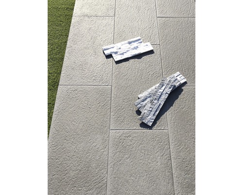 Terrastegel Bergamo antraciet, fijn gestraald 80 x 40 x 3,9 cm