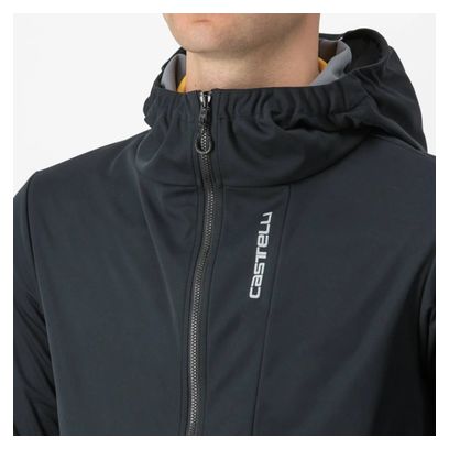 Veste Manches Longues Castelli Trail Hoodie Noir