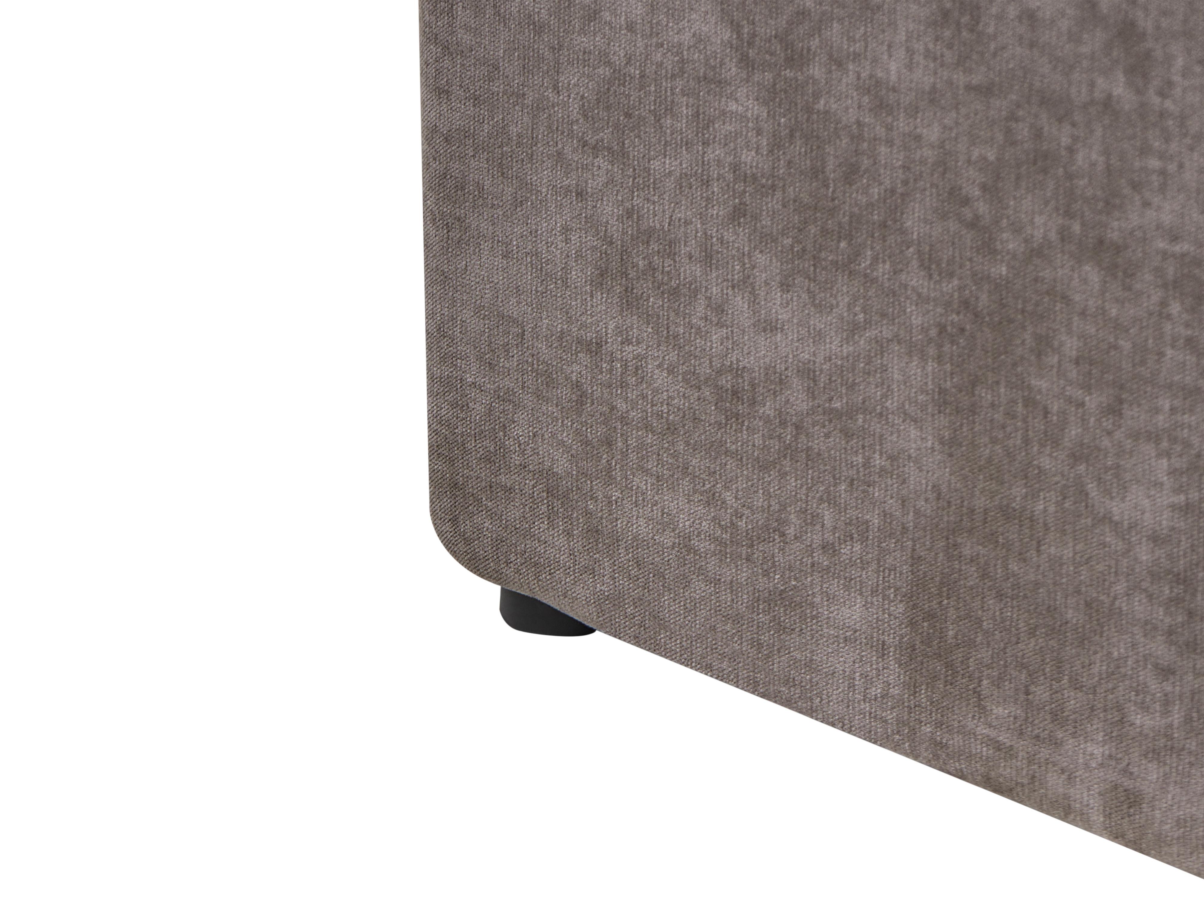 Bed met opbergruimte Chenille ARBOIS 180 x 200 cm Taupe