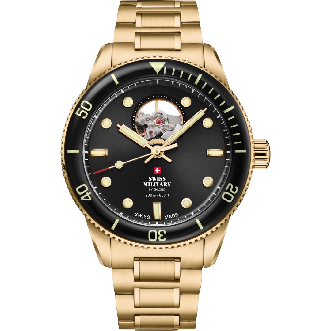 Swiss Military by Chrono Diver 200 Automatic Open Heart