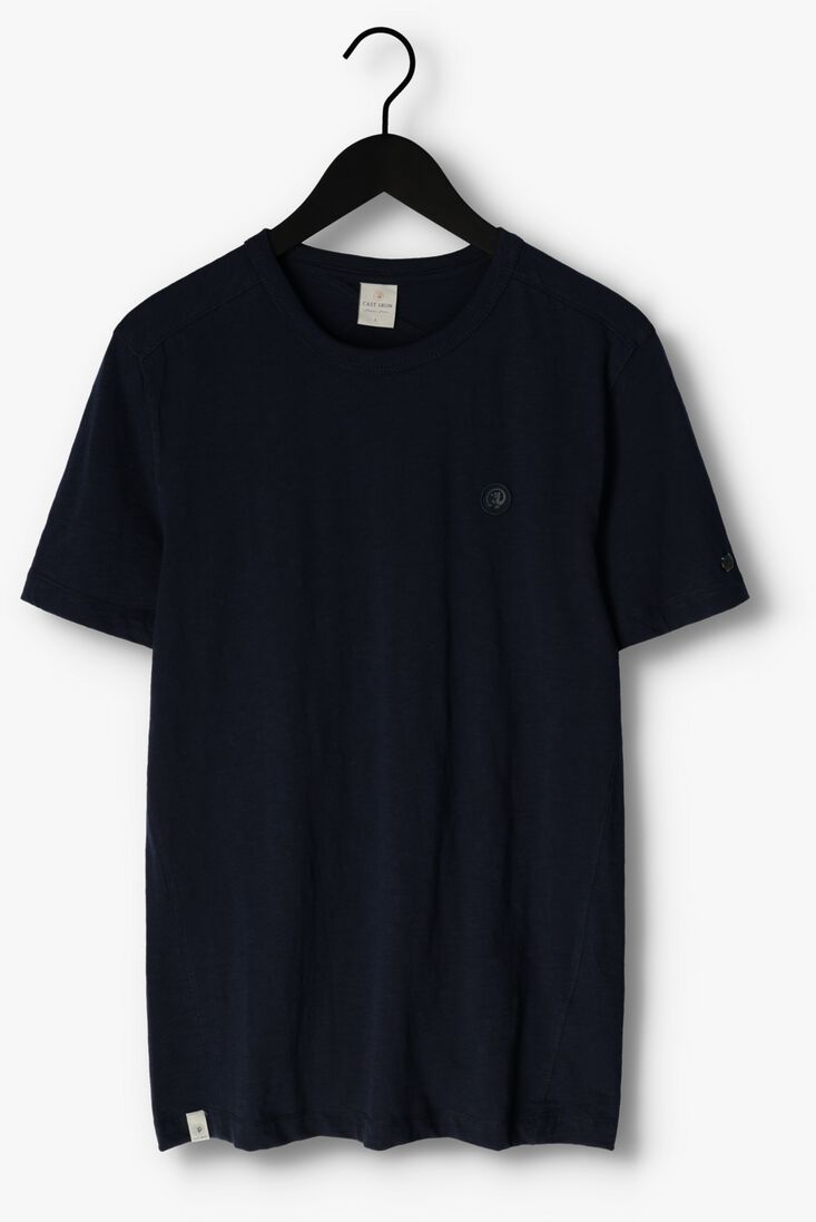 CAST IRON donkergrijze cast iron t-shirt short sleeve r-neck organic cotton slub essential