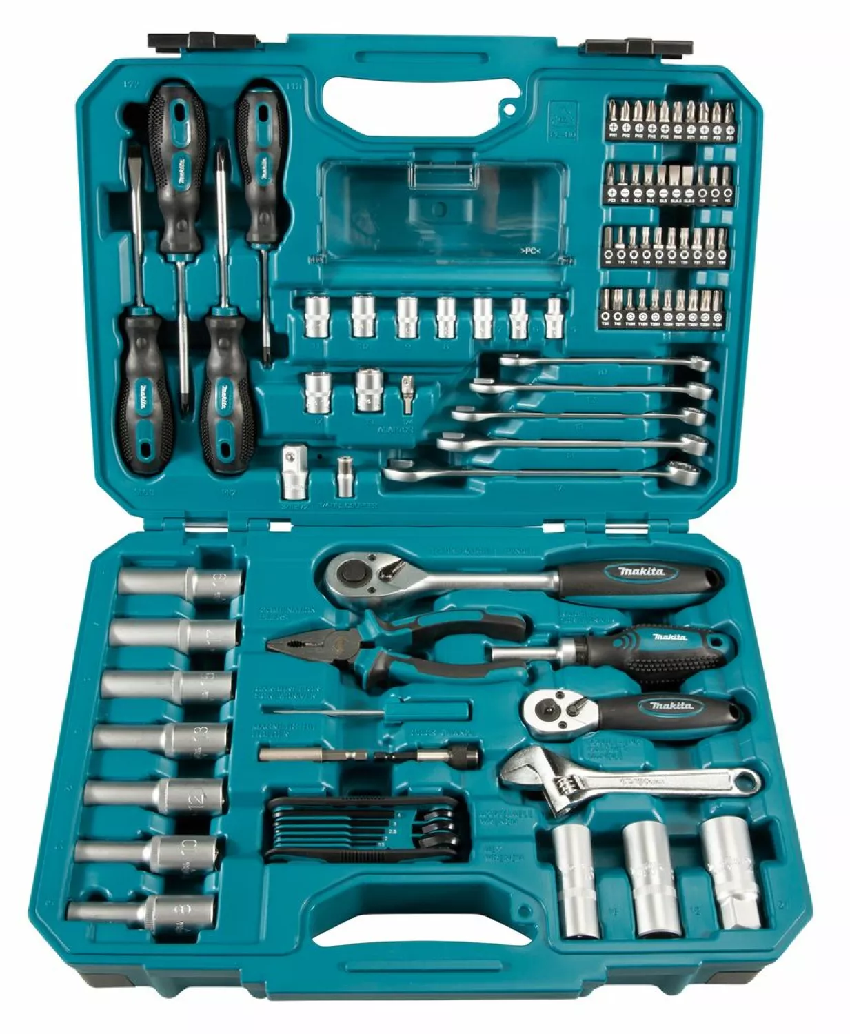 Makita E-08458 87-delige Gereedschapset in koffer