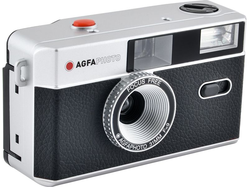 Agfa Analogkamera 35 mm - Schwarz Wiederverwendbare 35 mm Analogkamera