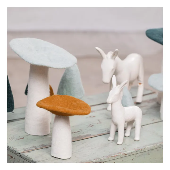 Muskhane Champignon décoratif en feutre | Caramel