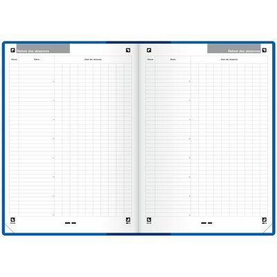 Agenda Oxford Teacher perpétuel - 21 x 29,7 cm - bleu - Hamelin