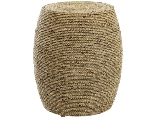 PEGANE - Repose-pieds, tabouret en corde de chanvre naturel - d. 45 x...