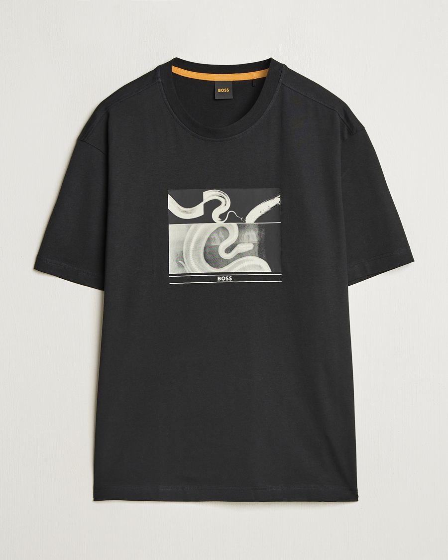 BOSS ORANGE Barragan Printed T-Shirt Black