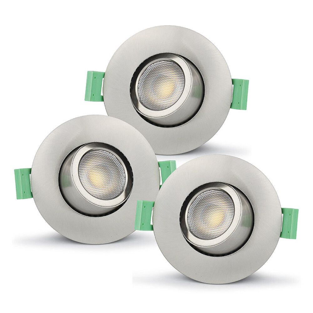 DOWNLIGHT ECOLITE DORIN 3000-4000K 3PK BØRSTET STÅL