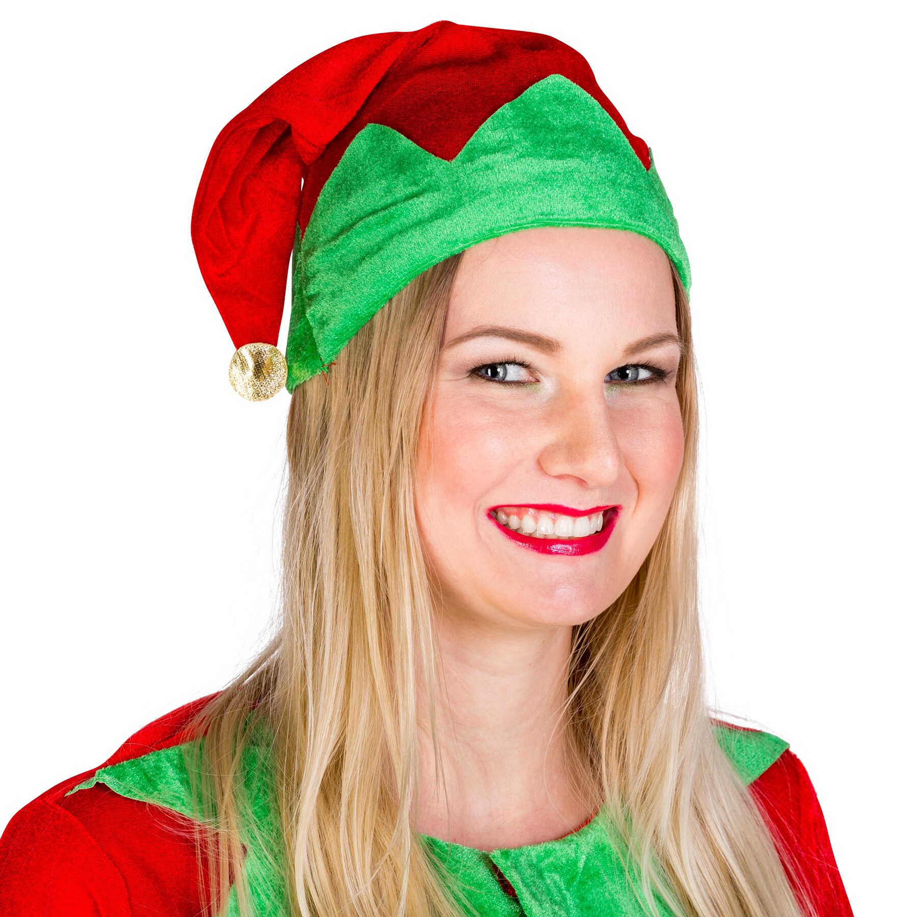 tectake® Frauenkostüm Weihnachtselfe