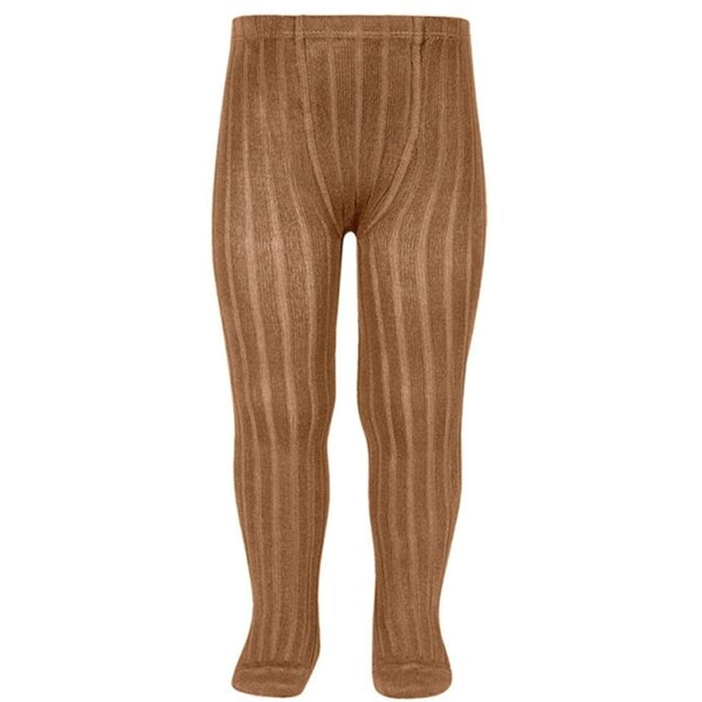 Strømpebukser Rib Toffee - Cóndor → Luksusbaby.dk