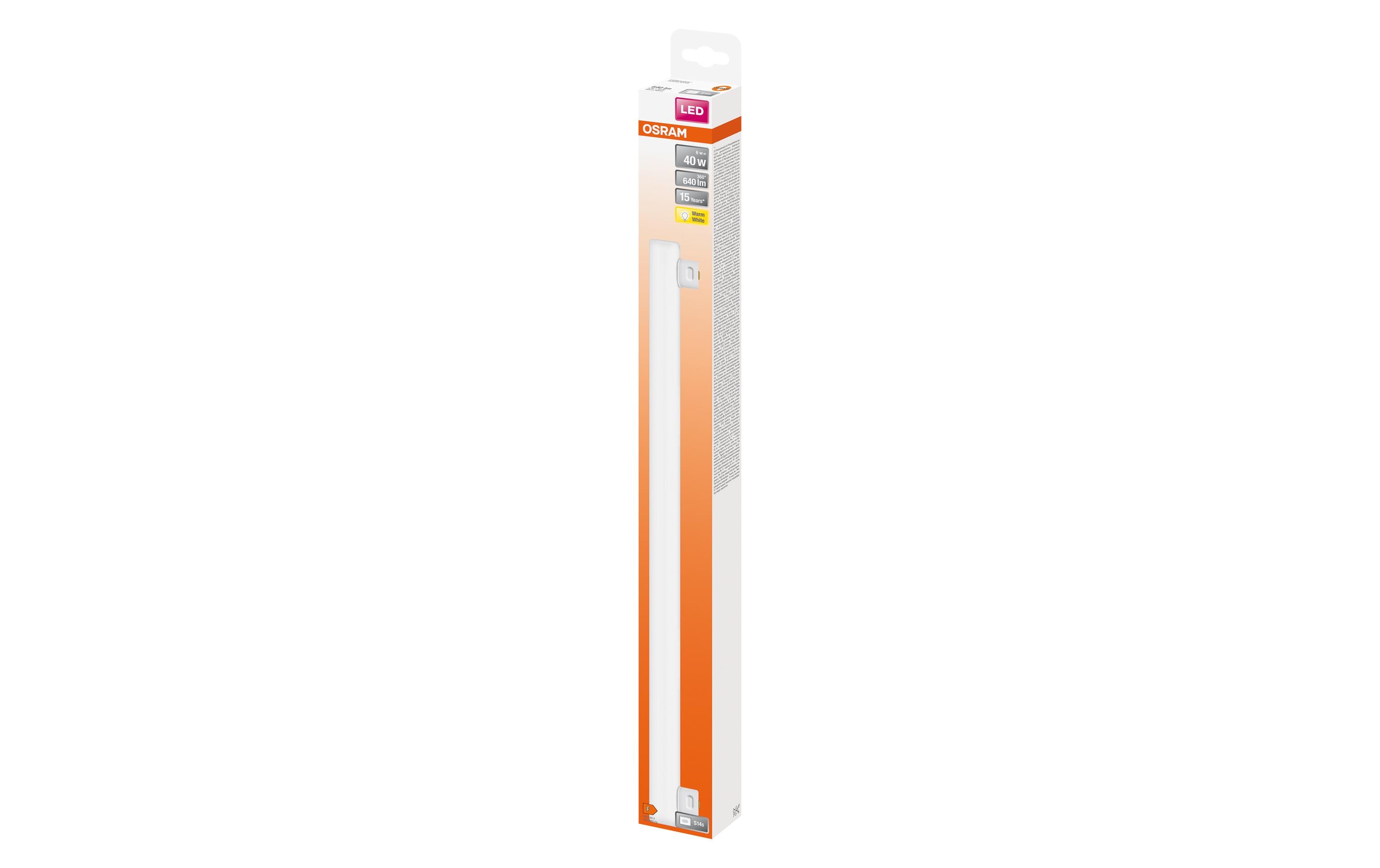 Röhre LEDinestra Base, 6W, S14 s, WarmweissStabförmige LED-Lampen