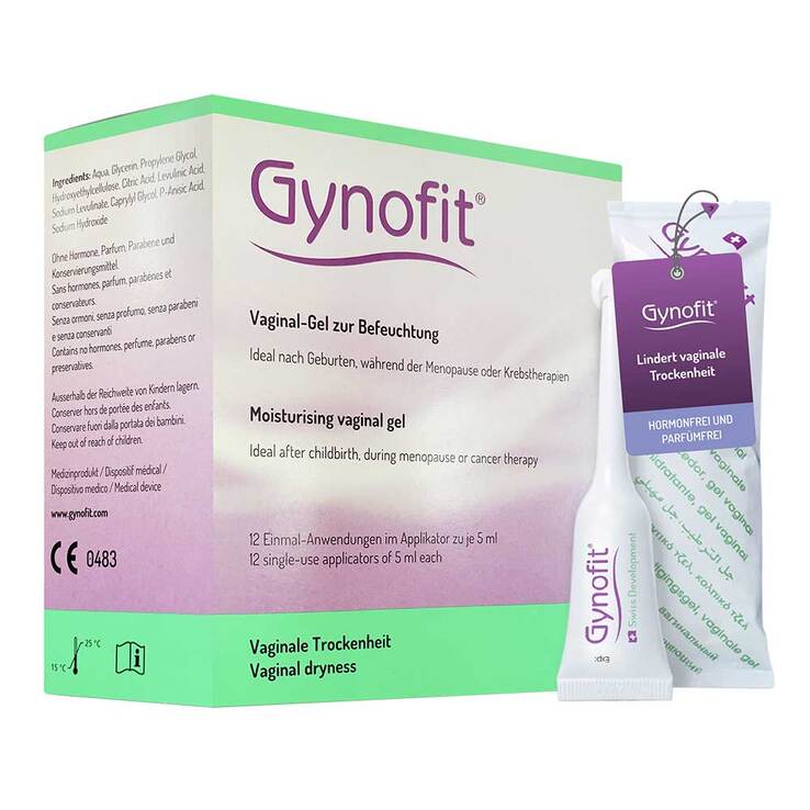 Gynofit Vaginal Gel zur Befeuchtung, 12X5 ml