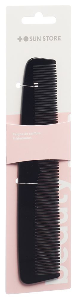 Sun Store Beauty Frisierkamm<br>1 Stück, 20cm, Acetat schwarz