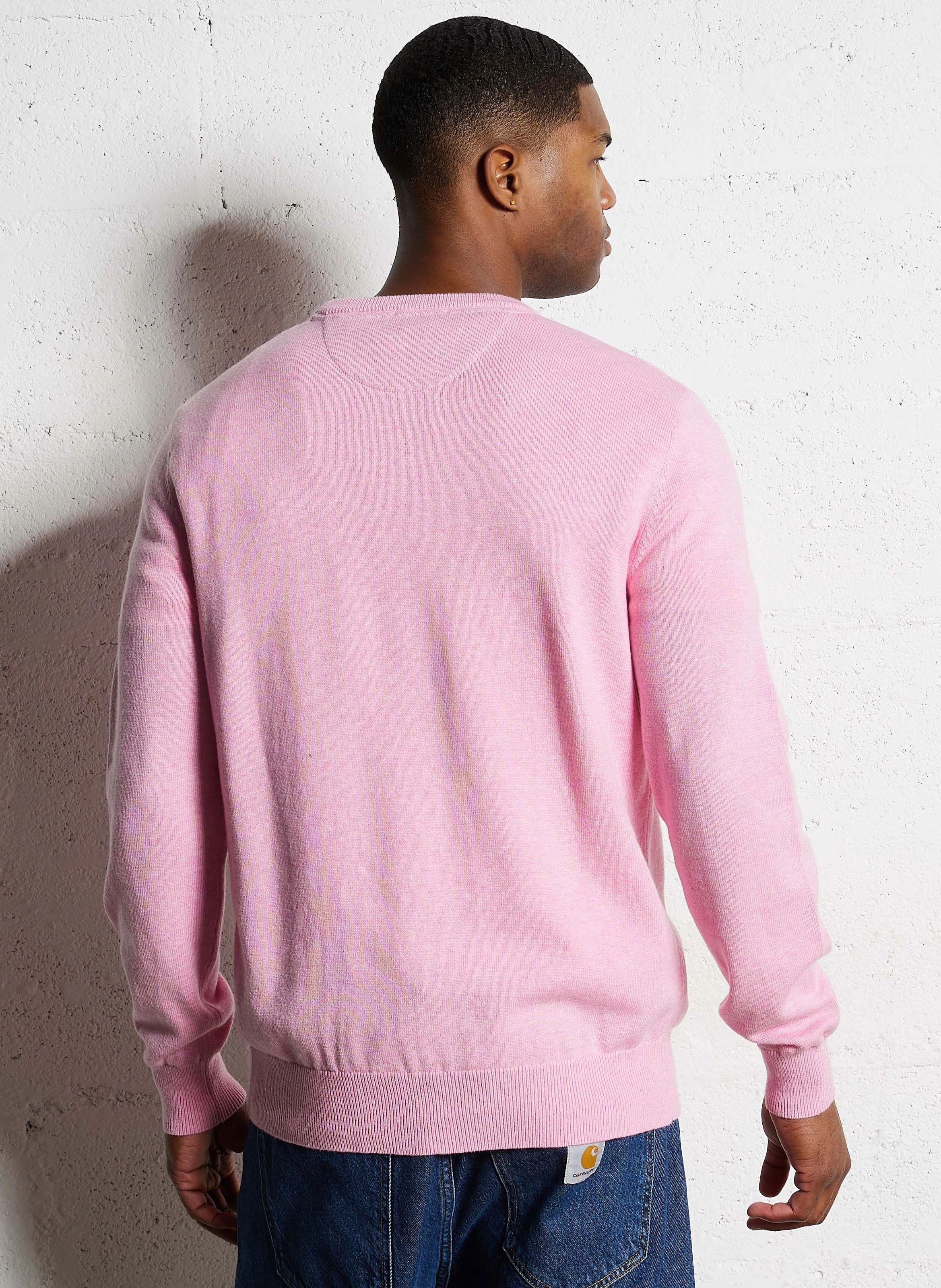 Pull droit en laine mélangée | Rose