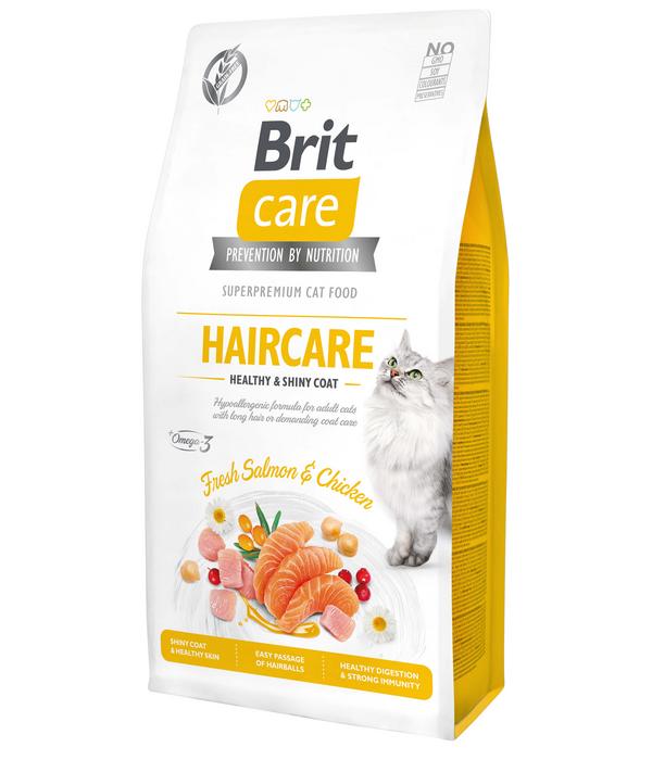 Brit Care Trockenfutter für Katzen Haircare