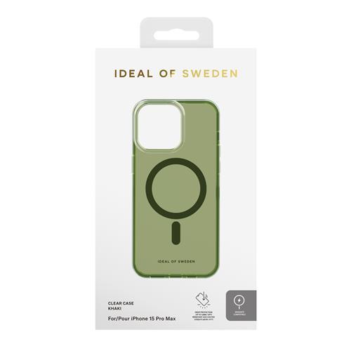 iPhone 15 Pro Max MagSafe Hardcase Hülle Clear Case Designer (IDCLCMS-I2367P-450) - Khaki (Grün)