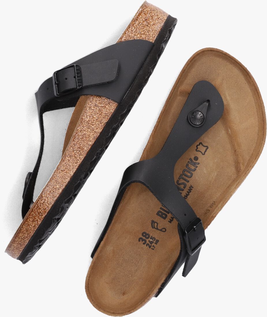 BIRKENSTOCK zwarte birkenstock teenslippers gizeh dames
