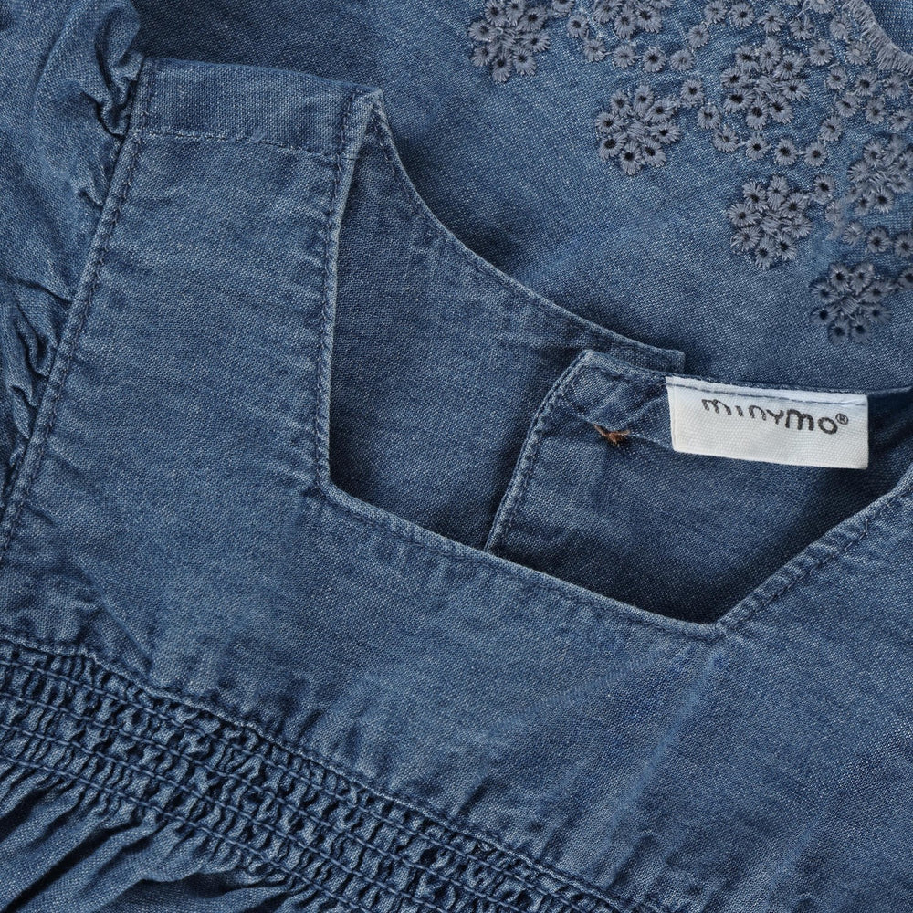 Køb Minymo Faded Denim Kjole Ss Chambray