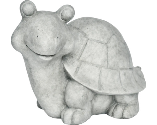 Tuinfiguur schildpad Lafiora 50 x 31,5 x 36,5 cm lichtgrijs