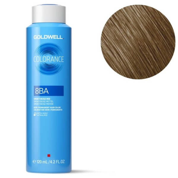 Coloration Colorance 8ba col blond clair beige cendré Goldwell 120ml