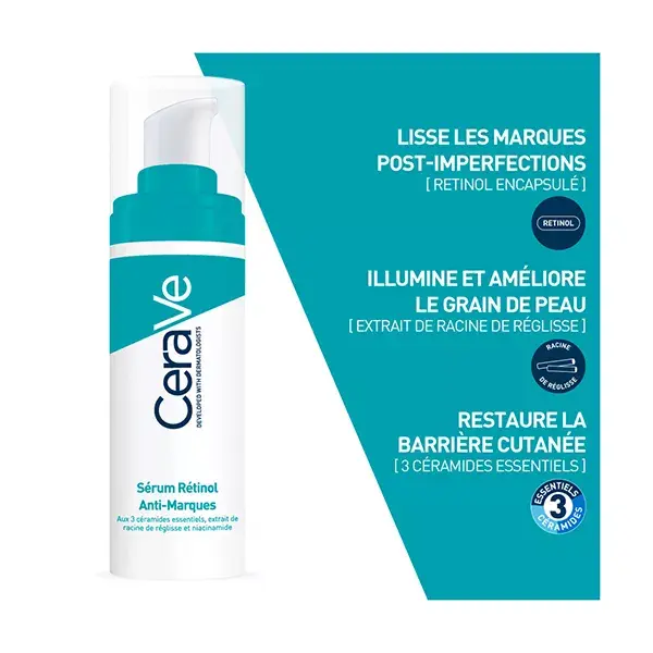 Sérum CeraVe Anti-Marcas com Retinol 30ml