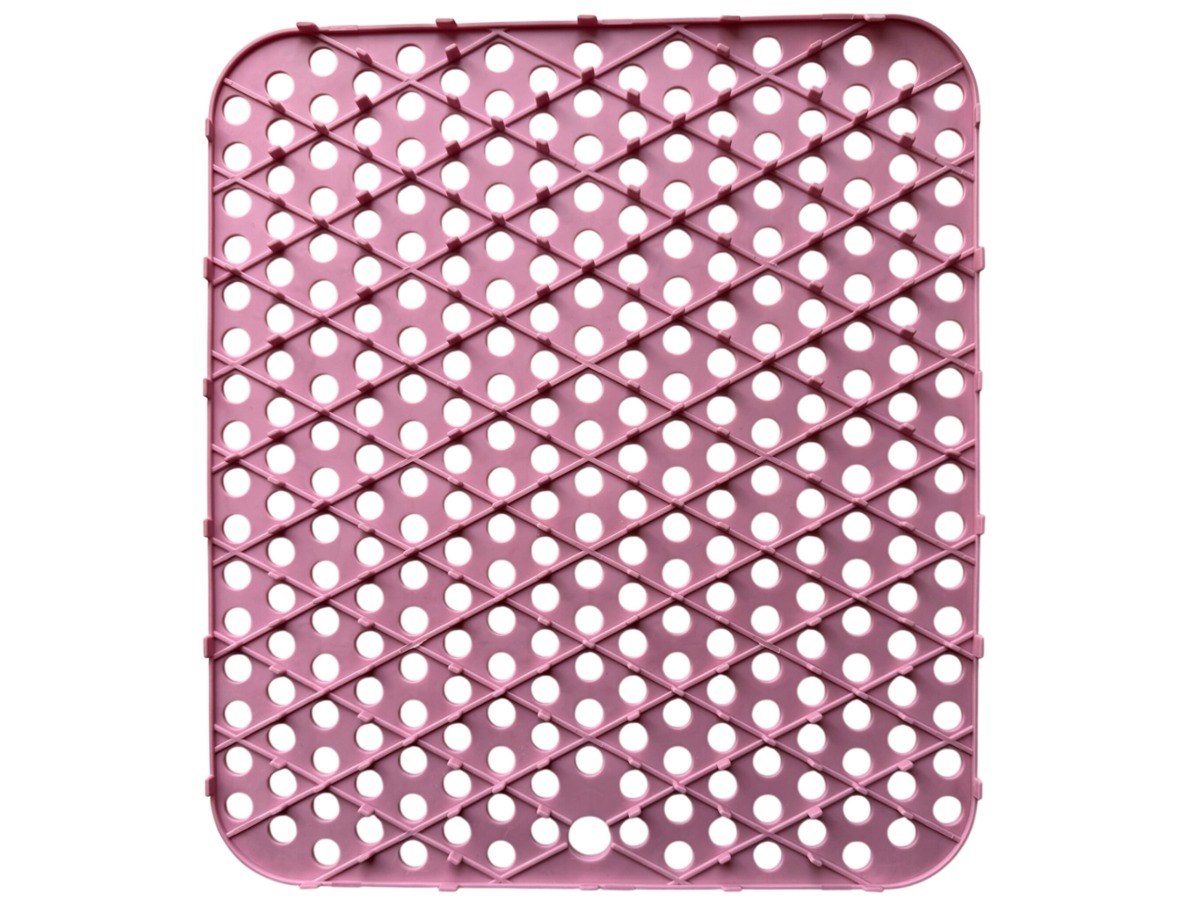 Hem 29,5x26 cm siliconen antislip afdruipmat - pink
