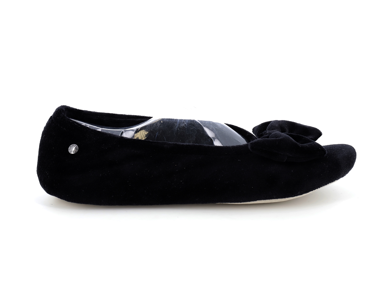 Isotoner-95810 Textile Velours Noir