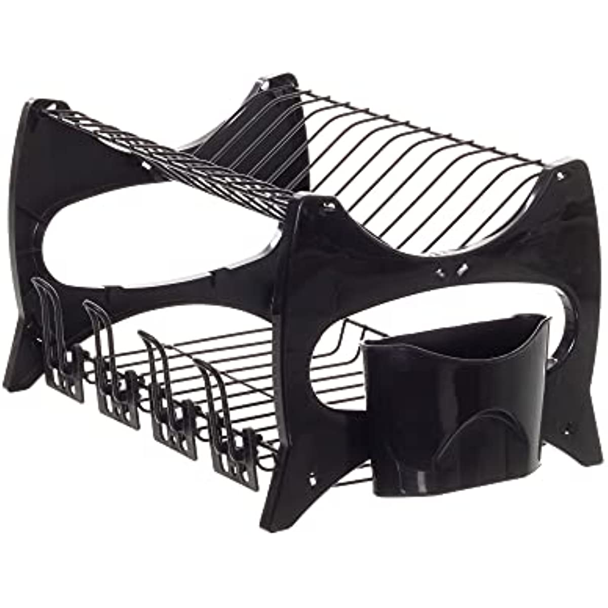 Escorredor de Lou&ccedil;a Floren&ccedil;a, Cor Preto, Linha Black, Metaltru