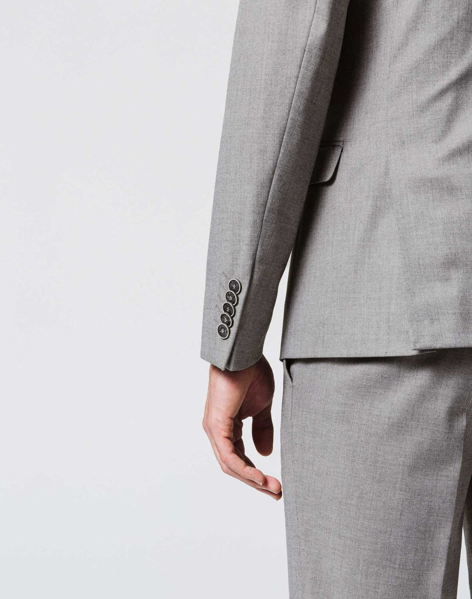 Costume Faux Uni Gris
