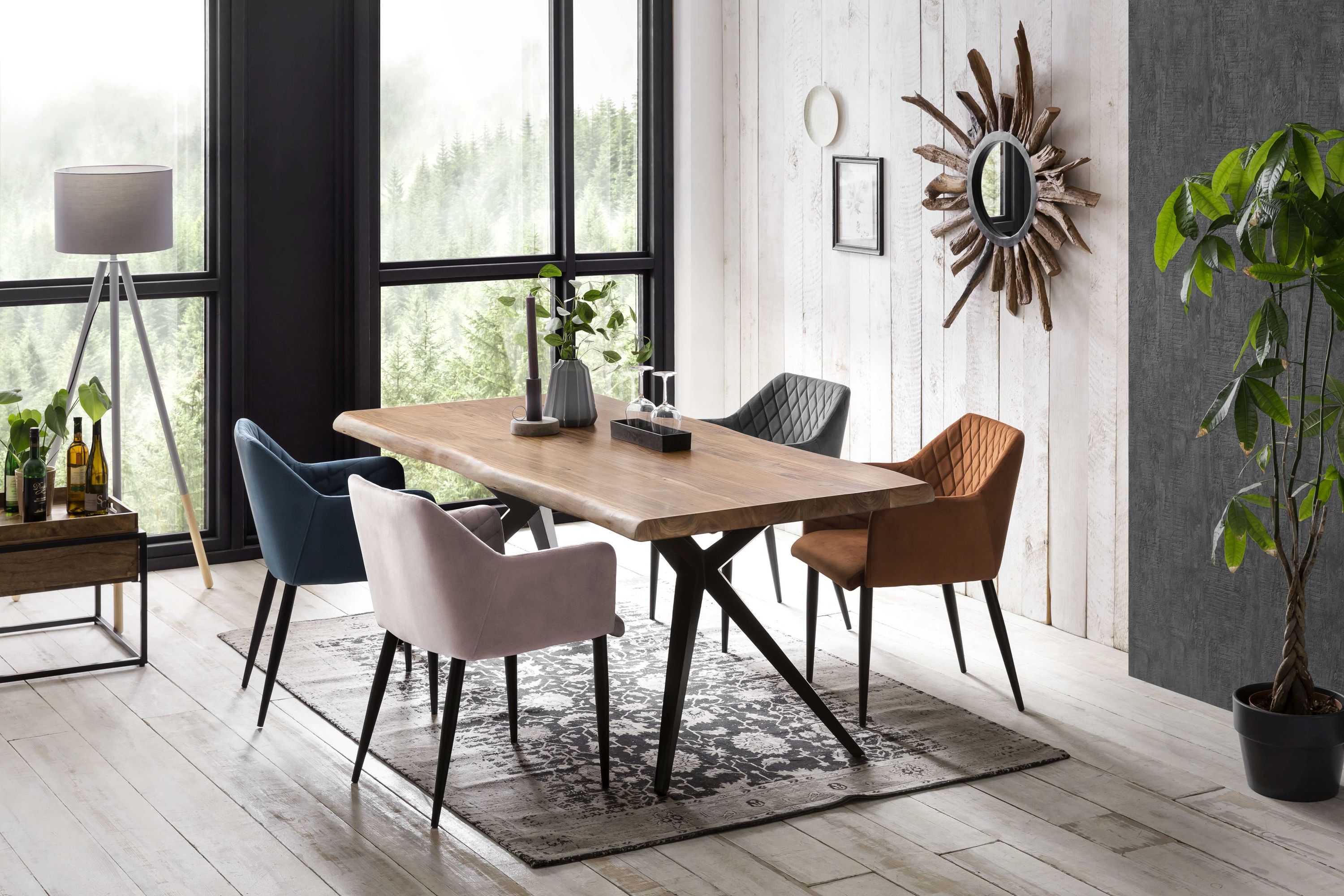 Tischplatte 200x100 Akazie Esstisch Schreibtisch DIY Tisch Zubehör Küchentisch