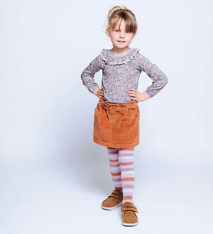 Hust and Claire Strumpfhosen - Frankie - Lavender m. Streifen