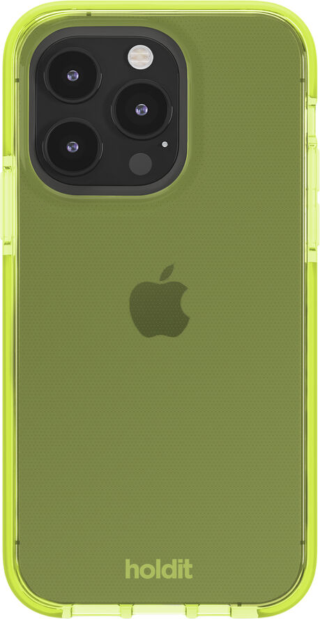 HoldIt Seethru Case iPhone 14 Pro Lysegrøn