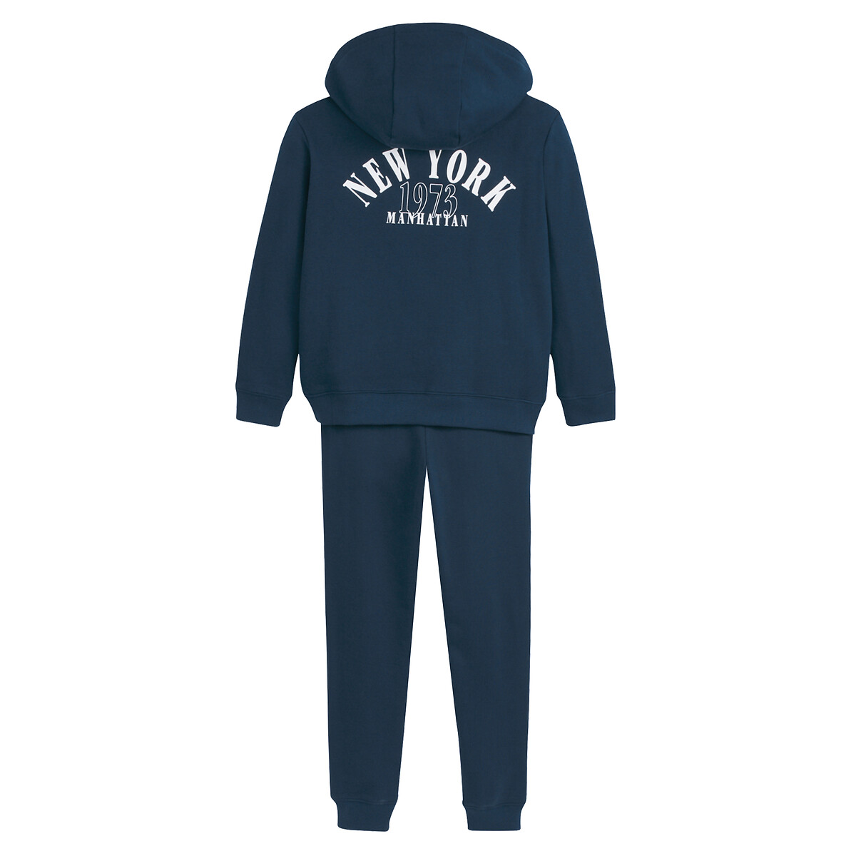 COLEÇÕES LA REDOUTE<br>Conjunto de moletom com zíper e calça de moletom felpuda Symptom