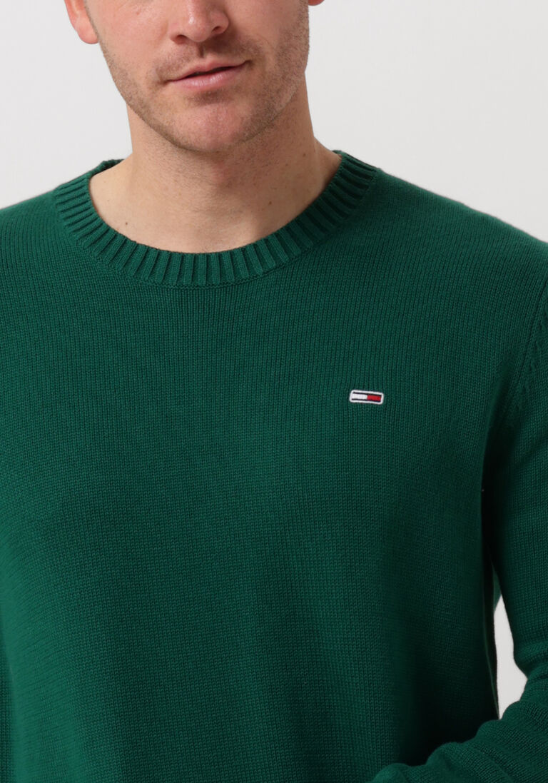 TOMMY JEANS donkergroene tommy jeans trui tjm essential crew neck sweater