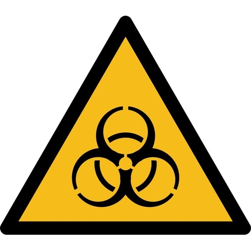 Rouleau de Pictos de Danger - Risque biologique - W009