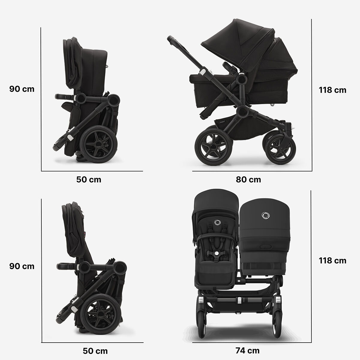 Bugaboo International BV Bugaboo Donkey 5 Duo Geschwisterkinderwagen Komplett