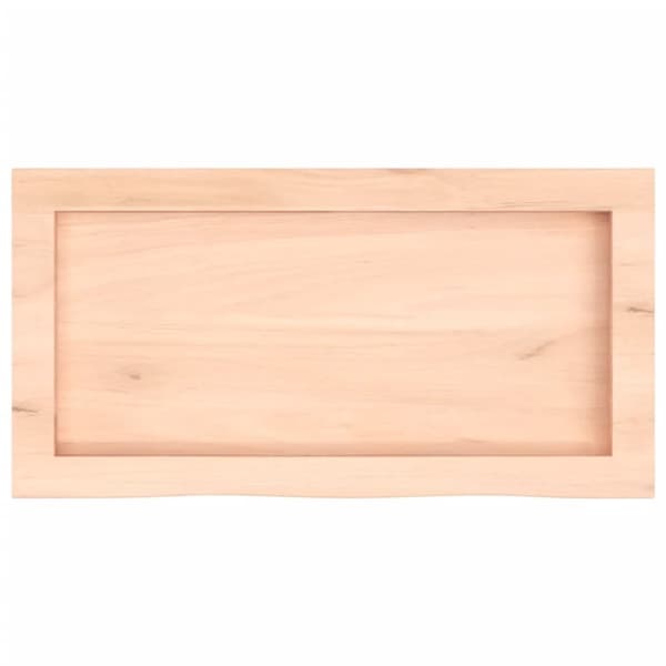 vidaXL Benkeplate til bad 60x30x(2-4) cm ubehandlet heltre