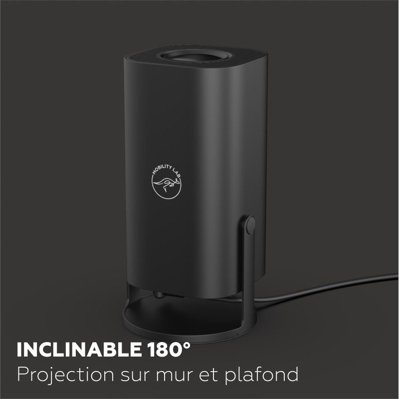 Mobility Lab - Projecteur HD 1280 x 720 Wifi inclinable - noir