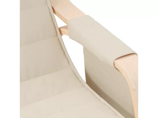 Chaise à bascule Crème Tissu