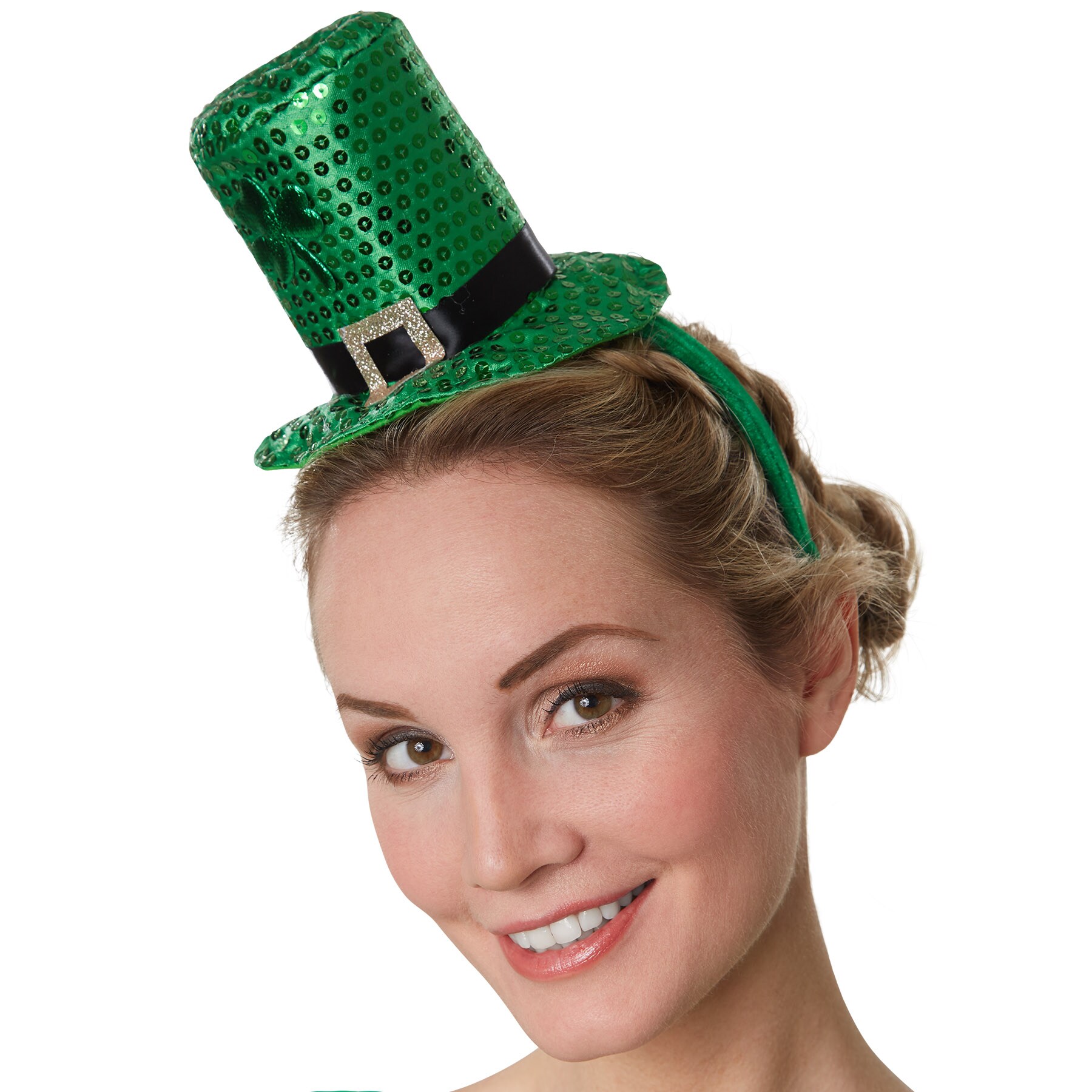 tectake® St. Patrick’s Day Mini-Zylinder grünes Kleeblatt