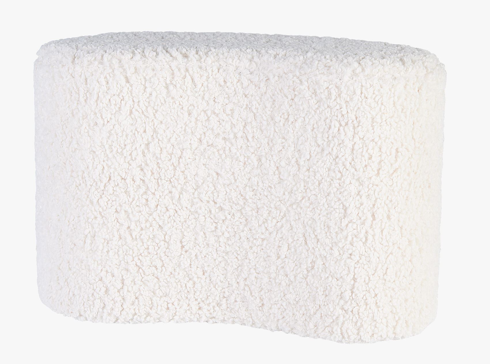 Puff hvit - 30x50x32 cm
