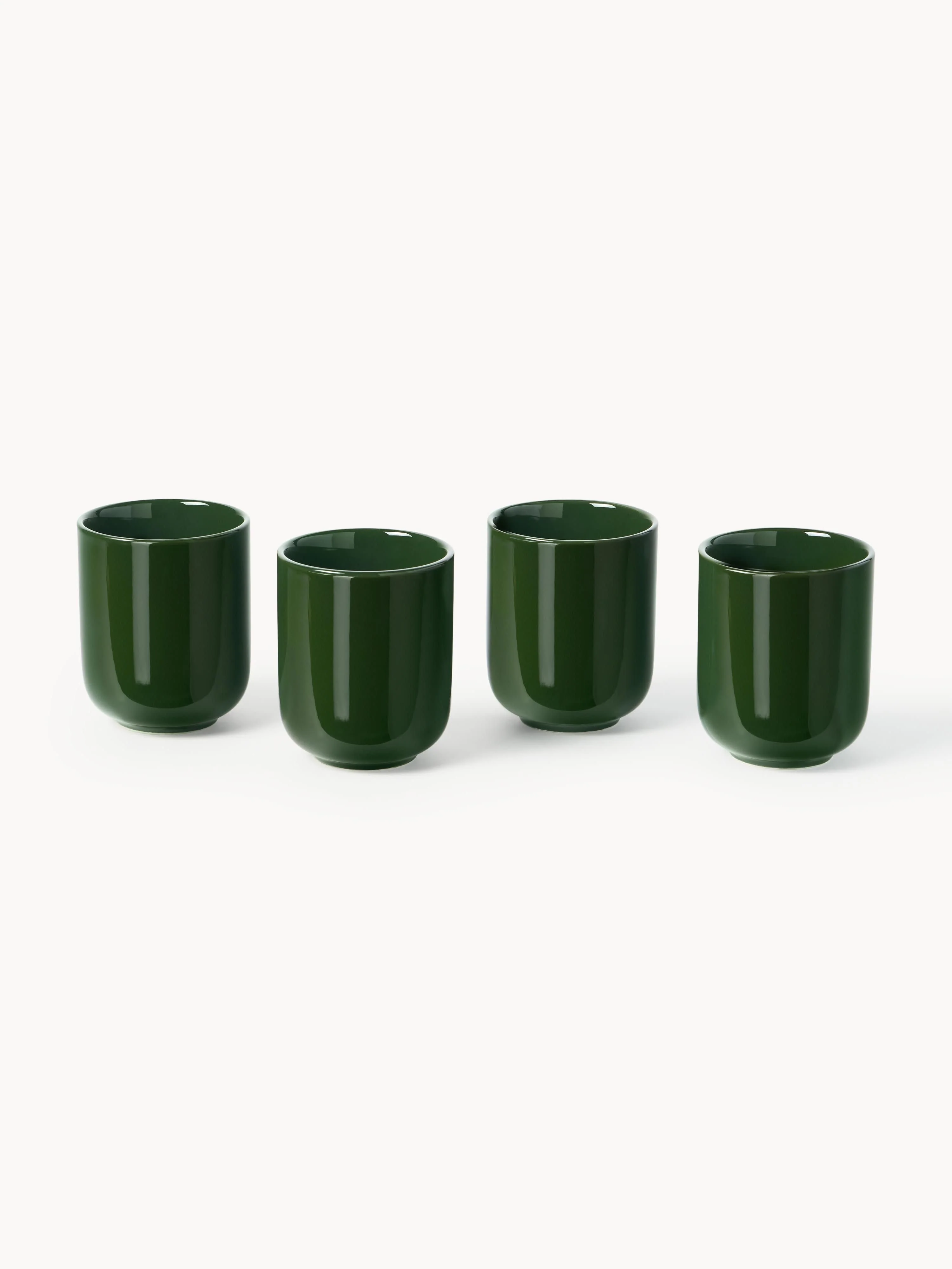 Porseleinen koffiemokken Nessa, 4 stuks