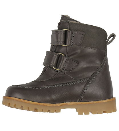 Pom Pom VinterStøvler - Rub Sole Velcro Tex - Asphalt