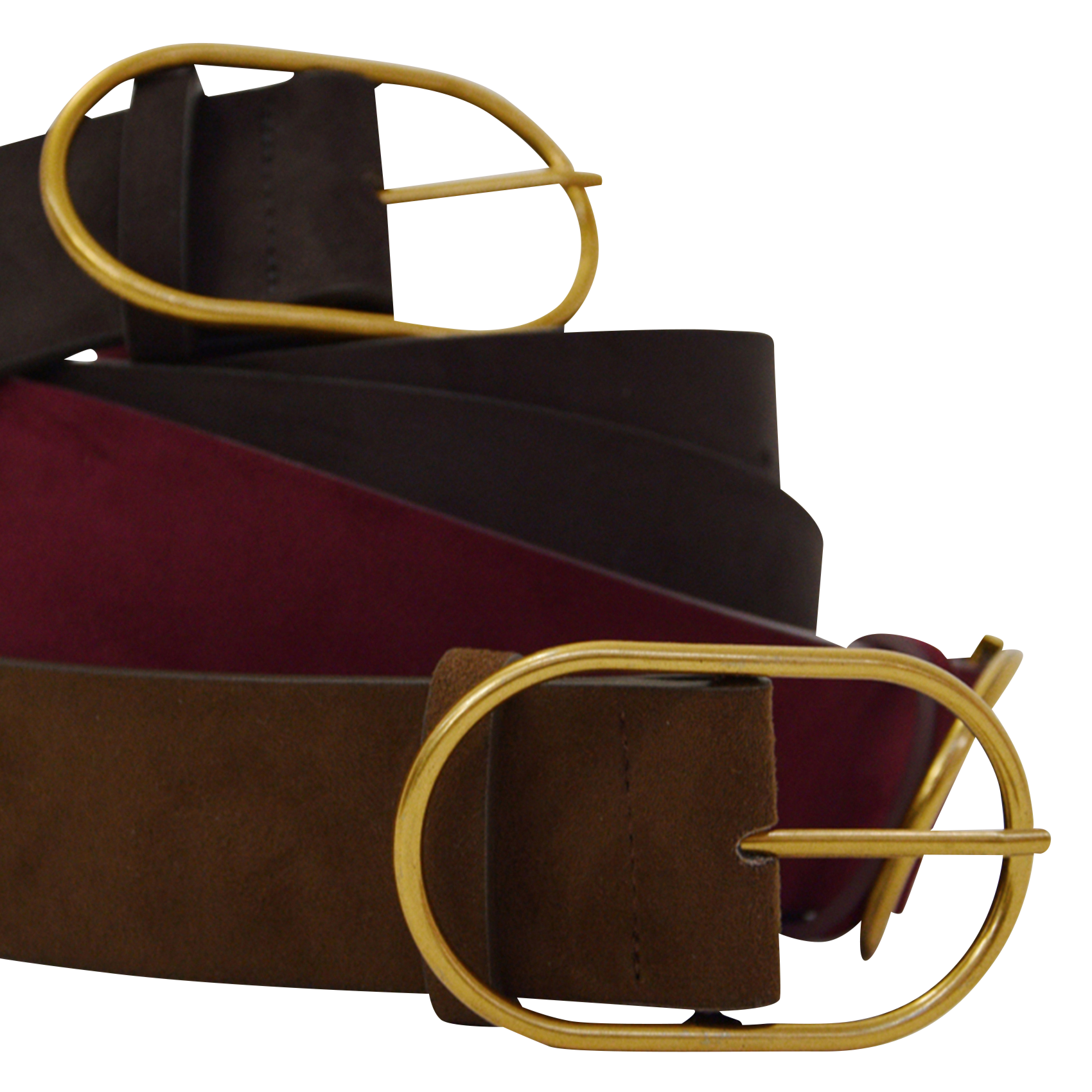 NICETAS - Ceinture en cuir velours | Vert